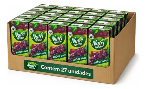 Suco de Uva Nutrinéctar 200ml Pack 27 Caixinhas