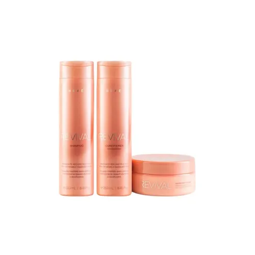 Kit Braé Revival Shampoo 250 ml + Condicionador 250 ml + Máscara 200 g