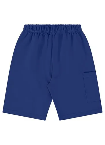 Bermuda Infantil em Moletom para Menino (Azul) Bee Loop