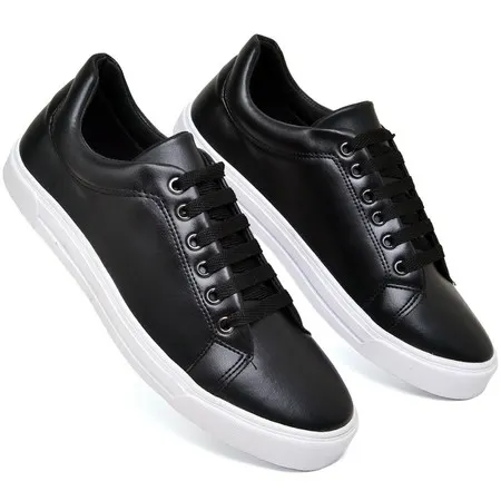 Tenis Casual Masculino Confortavel Sola Reta Sapatenis Social Trabalho Presente Dia Pais