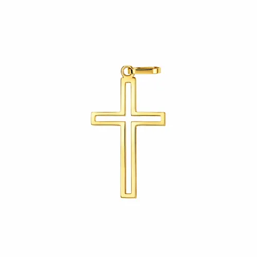 Pingente Cruz Vazada em Ouro 18K
