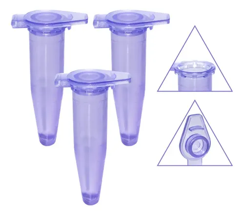 Microtubo de 0.4 Ml Interno Externo 0,5 Ml 1000 Unidades