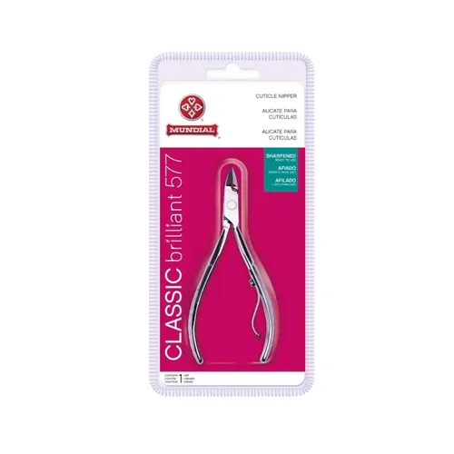 Alicate Cutícula Aço Carbono Corte Preciso Classic 577 Mundial