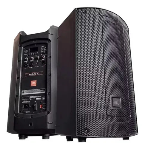 Caixa de Som Profissional Ativa Jbl Max 10 250w Rms Bivolt Preto