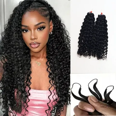 Pacotes de cabelo humano cacheado e volumoso, 100% cabelo Remy virgem, para aplicação em extensões, ideal para mulheres negras.