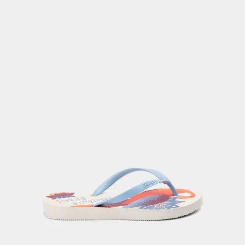 Chinelo Gabriela Floral Amazônia Azul
