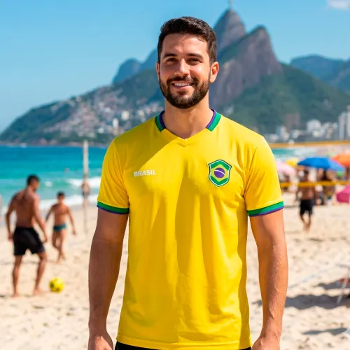 Camisa Braziline Brasil Ipe Masculina - M