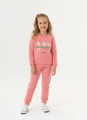 Conjunto Blusão e Calça Infantil Feminino (Rosa Claro) Guloseima
