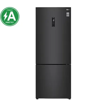 Geladeira Smart LG Frost Free Inverter 451L Inverse Cor Black Inox (GC-B569NQLC) - 127V - GC-B569NQLC