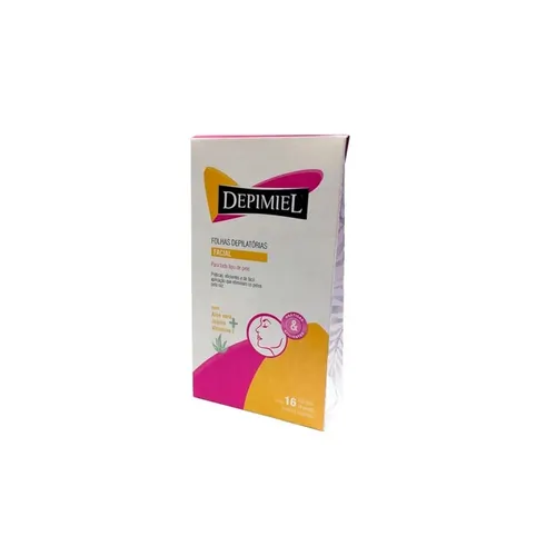 Folhas Prontas para Depilação Facial Depimiel 16Fls
