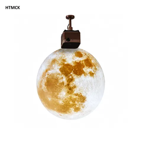 Luz de projeção de planetas Lua e Terra, luz noturna de teto alimentada por USB para decoração de ambiente de quarto infantil