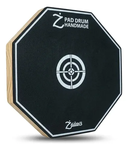 Pad Estudo Praticável Bateria 12 " Zaidan's Cor Preto
