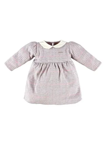Vestido Manga Longa para Bebê Cinza