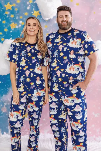 Camiseta Pijama Unissex Estampa Care Bears X Hello Kitty and Friends