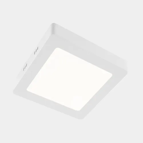 Plafon Led de Sobrepor Quadrado Branco 12w Moldura - LED BRANCO QUENTE (3000K)