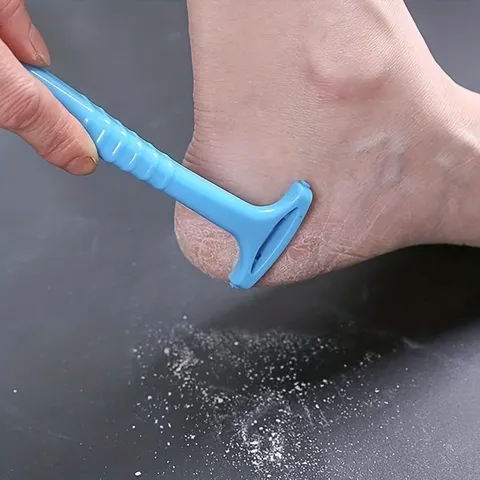 1pc pé calcanhar removedor de calos pés remoção de pele morta ferramenta de cuidados com a pele plástico portátil pedicure rasp