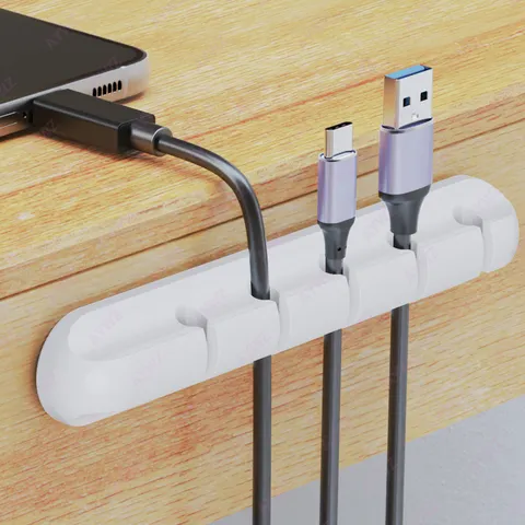 Suporte de cabo adesivo clipes gerenciamento de cabo organizador de fio para desktop cabo de carregamento usb mesa de cabeceira cabo de alimentação cabo de mouse 1pc