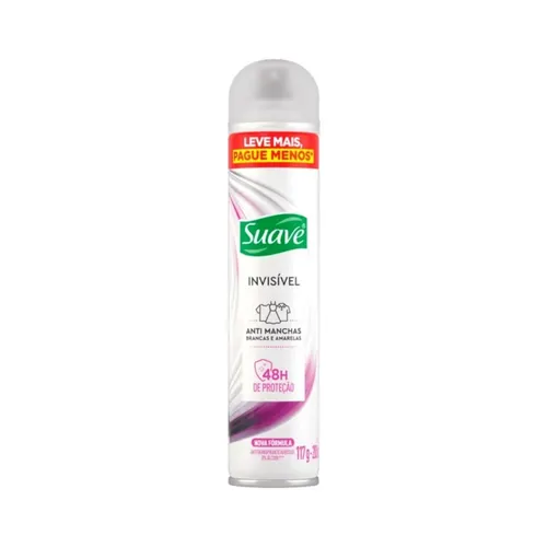 Desodorante Aerosol Suave Antitranspirante Invisivel Anti-Manchas 200m