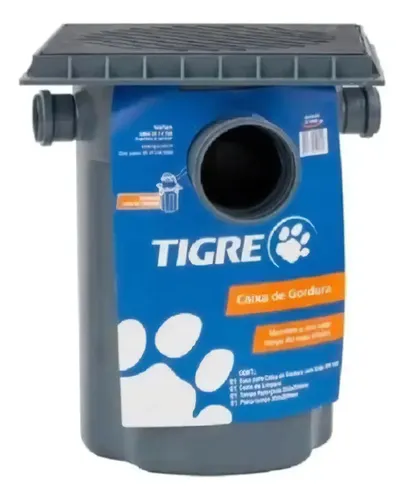 Caixa Gordura Tigre com tampa