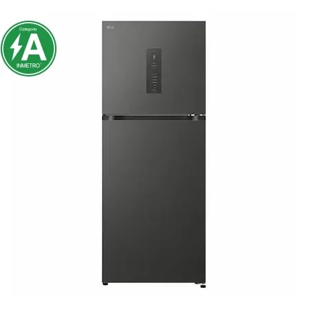 Geladeira LG Inverter 476L Duplex com Door Cooling Bivolt Black Inox - GB-B472PBPF