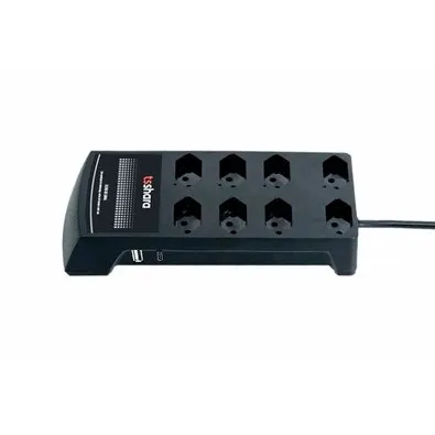 Filtro de Linha TS Shara, Protetor, 10A, Bivolt, 8 Tomadas, USB, Antiraio - 632