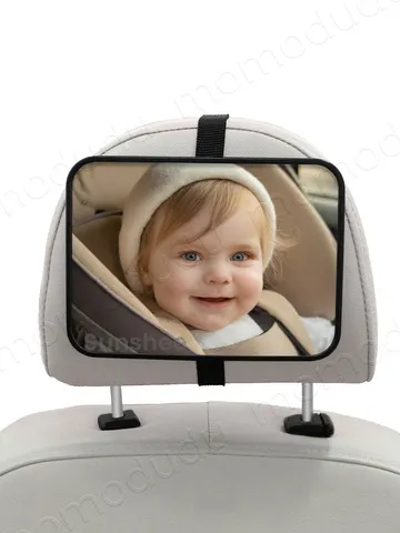 1 pc crash testado e certificado espelho de carro de bebê inquebrável para frente traseira infantil com ampla vista cristalina mais grande