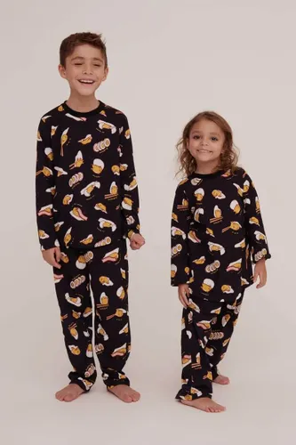 Camiseta Manga Longa Infantil Pijama Estampa Gudetama