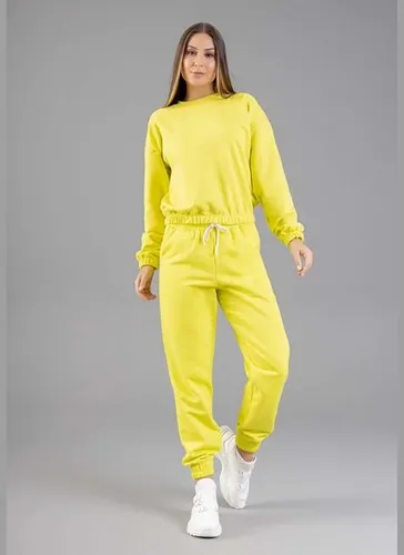 Calça Básica em Moletom Feminino Adulto (Verde) Just Basic