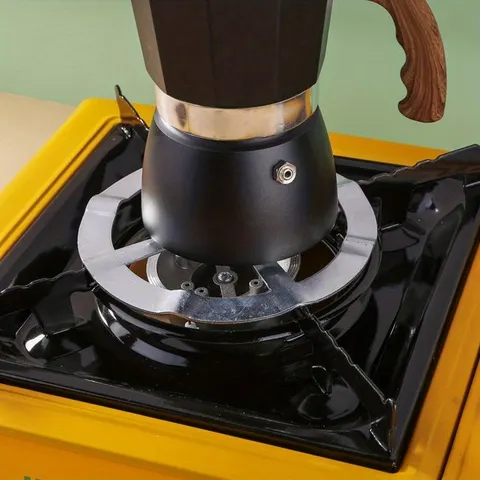 Panela de Aço Inoxidável Multifuncional Resistente a Altas Temperaturas, Panela Moka Robusta, Suporte de Aquecimento para Cafeteira, Acessórios de Cozinha