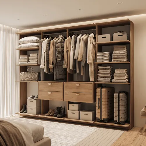 Closet Modulado 4 Gavetas Alasca Freijó Carraro