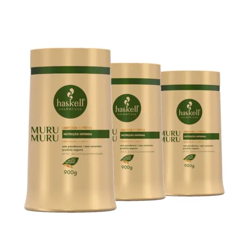 Kit Haskell Murumuru Máscara 900g (3 Unidades)