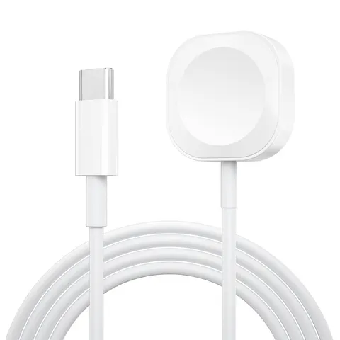 Carregador magnético sem fio USB tipo C para iWatch 8/7/6/5/SE Estação de carregamento rápido portátil USB C para Apple Watch Series Ultra