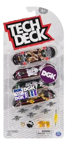Skate de Dedo Tech Deck com 4 Skates e Acessórios Sortidos - Sunny 2891