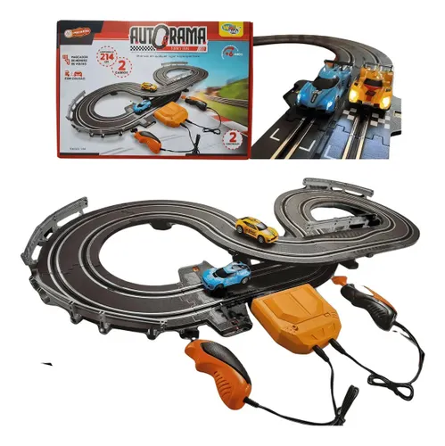 Auto Pista Autorama Turbo Run Corrida 2 Controles E 2 Carros Well Kids
