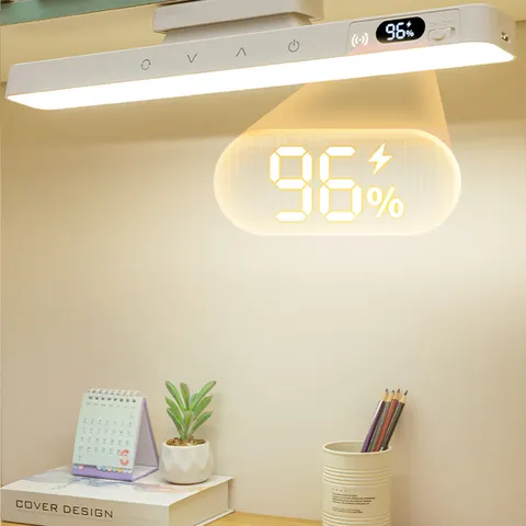 Luminária de Mesa Touch Magnética com Bateria Recarregável Integrada para Leitura, Armário, Espelho e Luz Noturna Recarregável de Cabeceira