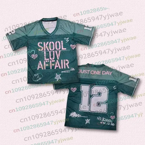 Camiseta de Futebol Skool Luv Affair World Tour 2026: Merchandise de Volta ao Palco, Presente K-Pop para o Verão, Camisetas de Cosplay Masculinas e Femininas