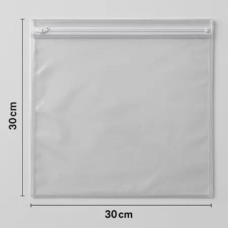Kit 10 Saco Organizador Envelope 30 x 30 Escolar Pijama Higiene de Pvc e Ziper