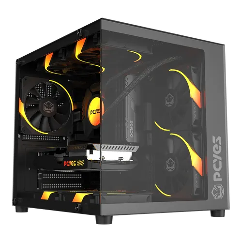 Gabinete Gamer Forcefield Mini Black Vulcan PCYes