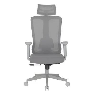 Cadeira de Escritório Ergonômica DT3 Maya Grey Frame, Até 120Kg, Reclinável, Malha e Tecido, Cinza Claro - 14672-0