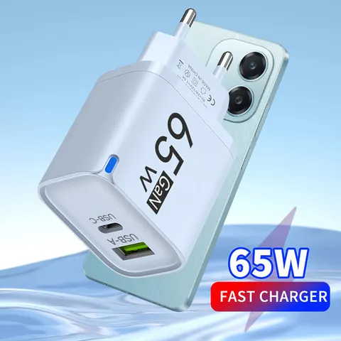 65w gan carregador de carga rápida usb tipo c adaptador de alimentação do telefone para samsung huawei xiaomi oneplus iphone 14immix carregamento de alta velocidade
