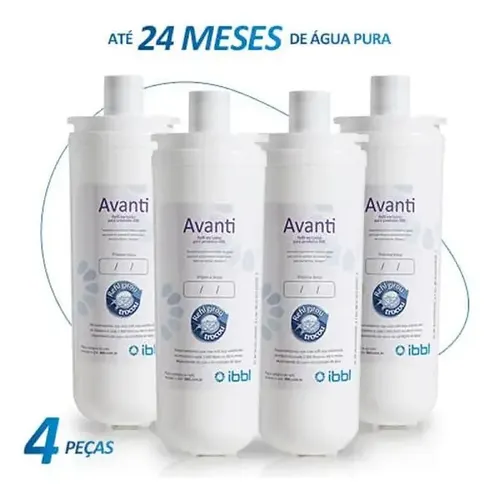 Kit 4 Refil Filtro Ibbl Avanti Girou Trocou Mio Vivax Cor Branco