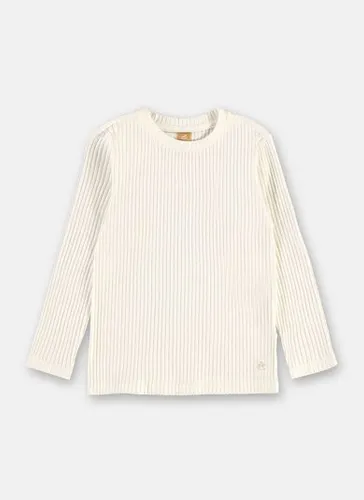 Blusa Confortável Infantil Feminina Manga Longa Off White