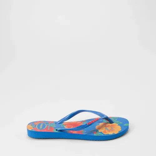 Chinelo Feminino Havaianas Slim Summer Bliss Original Azul