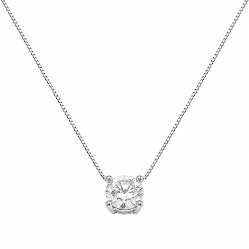 Colar 45 cm Prata Veneziana com 30 Pontos de Zircônias