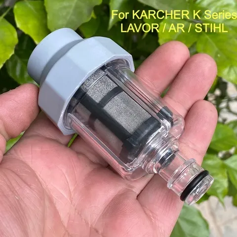 Filtro de Entrada de Água para Lavagem de Carros de Alta Pressão com Rosca G3/4 para Karcher K2/3/4/5/7 LAVOR STIHL NILFISK Acessórios para Lavagem de Carros