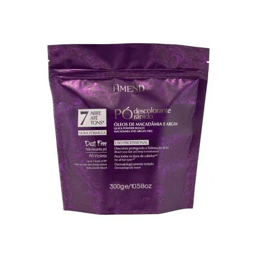 Pó Descolorante Amend Macadâmia e Argan 300 g