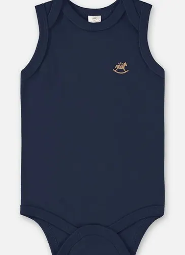 Body Regata em Suedine Unissex para Bebê (Azul Marinho) Up Baby