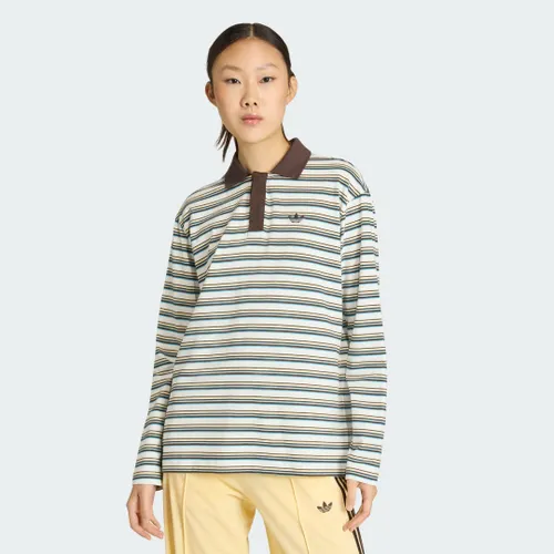 Polo Striped Ovzd LS Mulher adidas