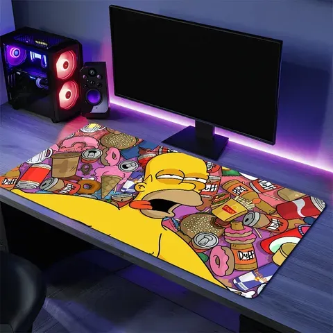 Desenhos animados t-the legal s-simpsons para teclado escritório grande mouse pad jogo de computador grande borracha antiderrapante ratos