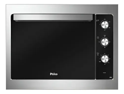 Forno Elétrico de Embutir Philco Pfe47e Esmaltado Dupla Resi Cor Aço escovado